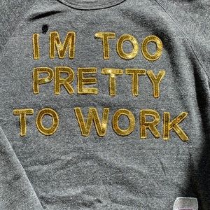 Bow & Drape Sequin Sweatshirt